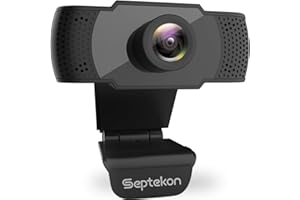 Septekon 1080P HD Webcam with Microphone, Streaming Computer Web Camera for Laptop/Desktop/Mac/TV, USB PC Cam for Video Calling, Conferencing, Gaming