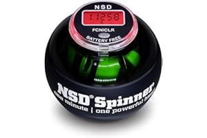 NSD Power AutoStart Spinner Gyroscopic Wrist and Forearm Exerciser with Auto Start Feature