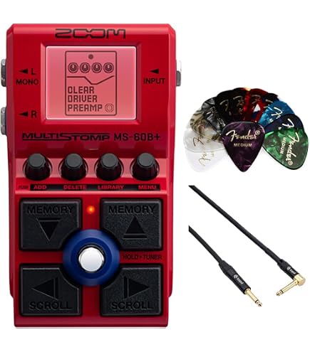 Amazon.com: Zoom MS-200D+ Multistomp Drive Pedal Bundle with Zoom