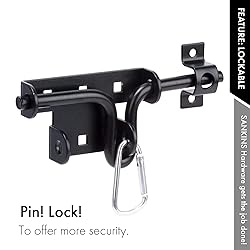 SANKINS Slide Bolt Gate Latch,Sliding Bolt Door