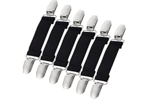 URSKYTOUS Mitten Clips Kids Winter Glove Clips Stainless Steel Fit Dress Clips Elastic Glove Caps Clip for Baby Kids Toddler and Adults