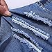 Ermonn Women's Casual high waisted Distressed Ripped Stretch Denim Shorts Jeans