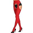 HONENNA Women's Suspender Tights Sexy Garter Belt Stockings High Waist Control Top Pantyhose