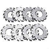 8Pack Involute Gear Cutters,Module M1 Inner Bore