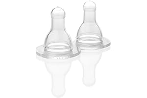 Lifefactory BPA-Free Stage 2 (3-6 Months) Silicone Nipples 2-Pack