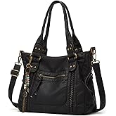 Worldlyda Crossbody Bags for Women Large Tote Soft Leather Purses Washed Y2K Hobo Vintage Handbag Shoulder City Bag