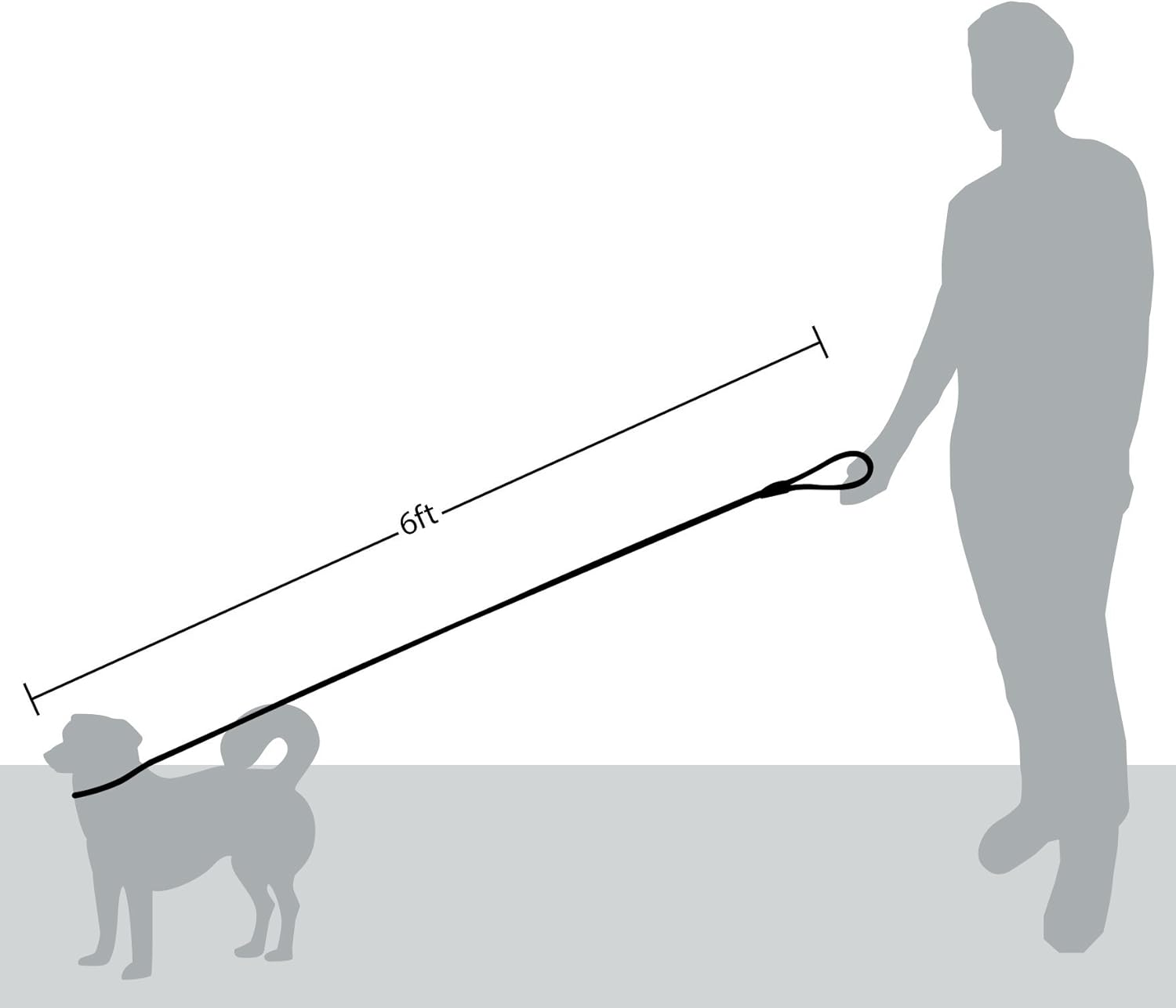 Friends Forever Extremely Durable Dog Rope Leash, Premium Quality Mountain Climbing Rope Lead, Strong, Sturdy Comfortable Leash Supports The Strongest Pulling Large Medium Dogs 6 feet, Black : Pet Supplies