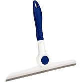 Window Squeegee for Glass Doors，All-Purpose 9.7&rdquo; Window Cleaning Squeegee, Handheld for Windows, Car Windshields &amp; More，Blue (9.7" Window Squeegee)