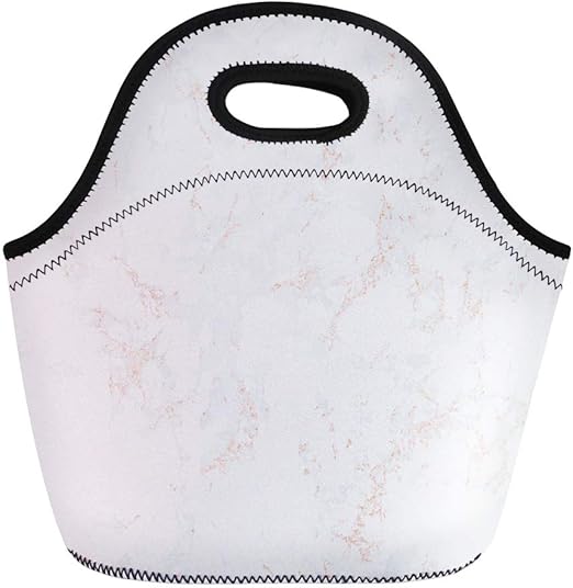 marble effect lunch bag
