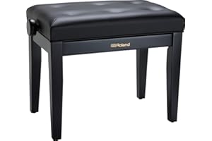 Roland RPB-300 Piano Keyboard Bench, Adjustable Height 18.9-22.8-Inch, Satin Black