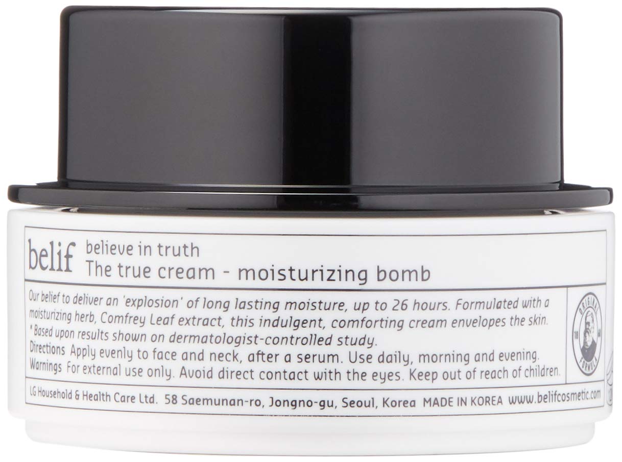 | belif The True Cream Moisturizing Bomb | Moisturizer for Dry Skin | Face Cream, Hydration, Clean Beauty: Premium Beauty