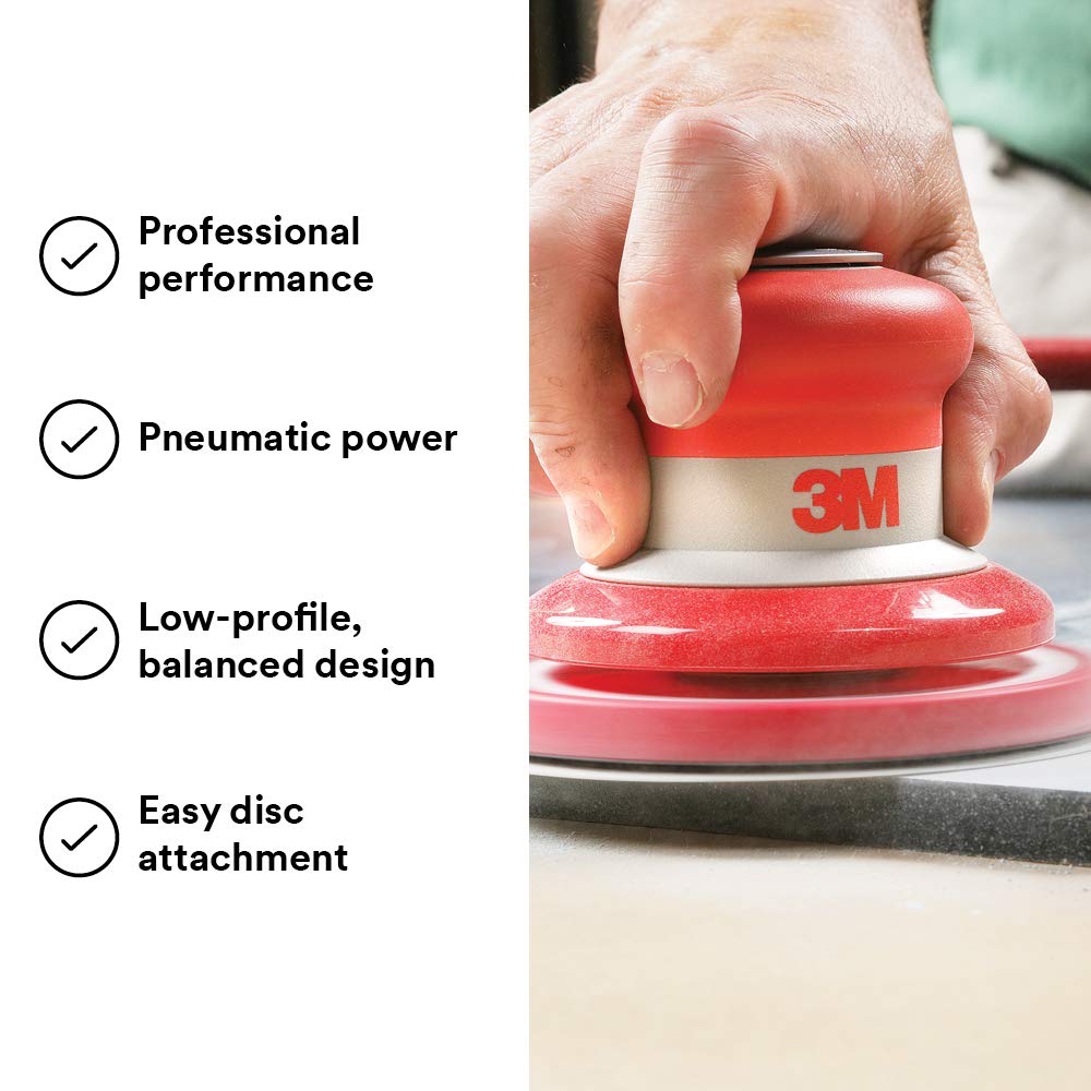 3M Random Orbital Sander – Pneumatic Palm Sander – 5” x 3/16” Diam. Orbit – Stikit Disc Pad – For Wood, Composites, Metal – Original Series, 20317: Power Random Orbit Sanders: Industrial & Scientific