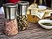 SKEMIX Salt and Pepper Grinder Set - These Glass Stainless Steel Mill/Shaker Grinders Are Perfect For Grinding Pink Himalayan Celtic Sea Salt n Black Pepper or Any Combined Kosher Combo of Spices
