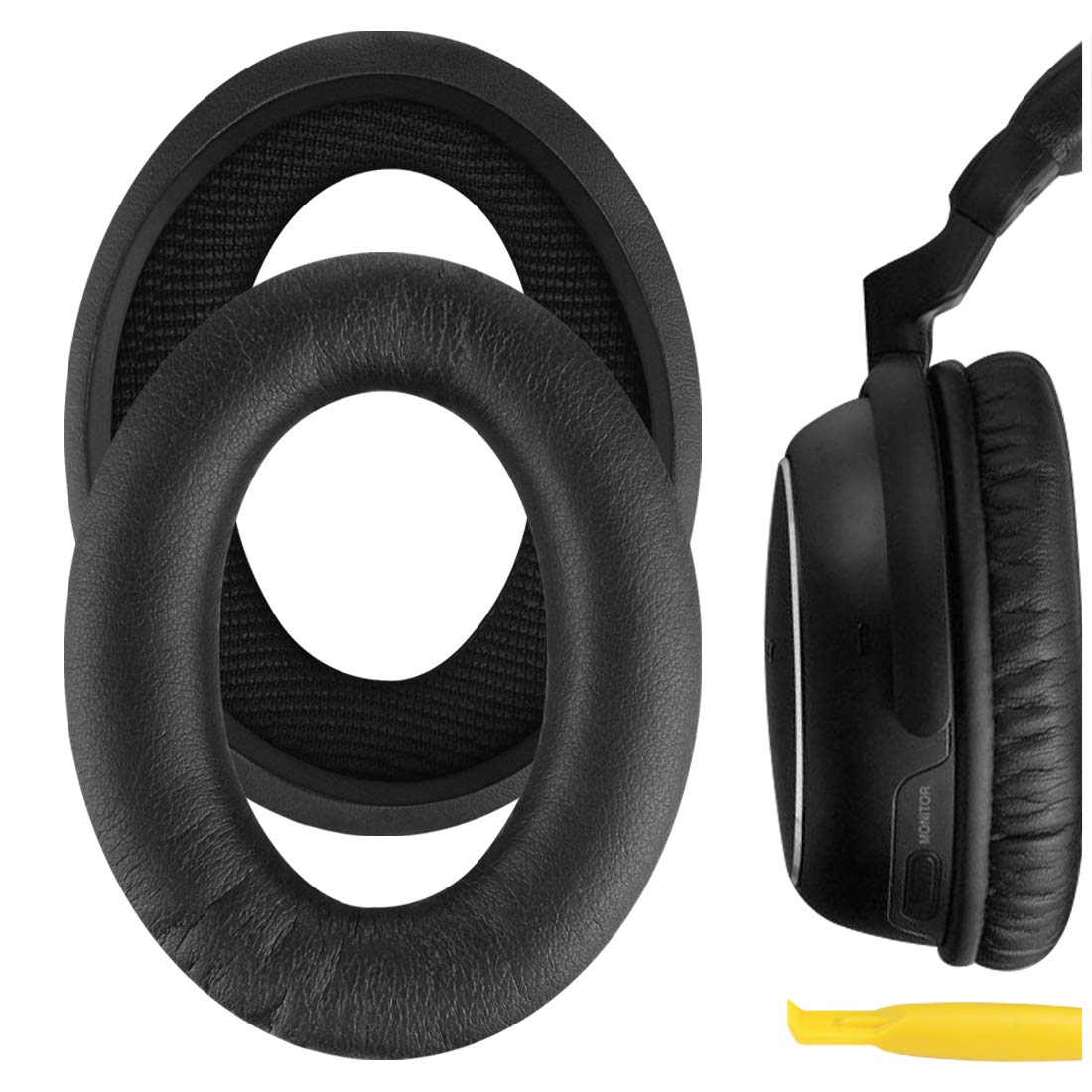 Geekria Replacement Ear Pads for SONY MDR-NC60 Headphones Ear Cushions, Repair Parts (Black)