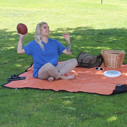 Forearm Forklift Hunting, Fishing and Recreational Blanket, Blaze Orange/Black, Model FFHFRB