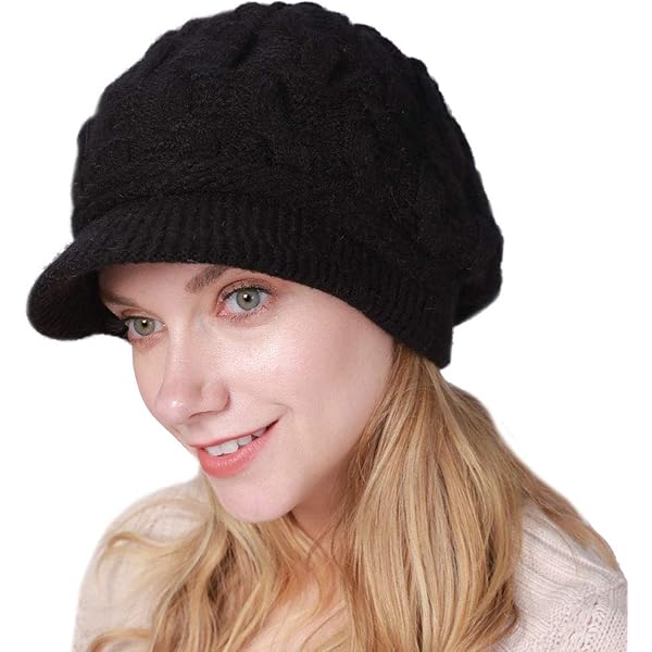 Winter Knit Hats For Women- Cashmere And Merino Wool Slouchy Beanie Skull Hat Ca