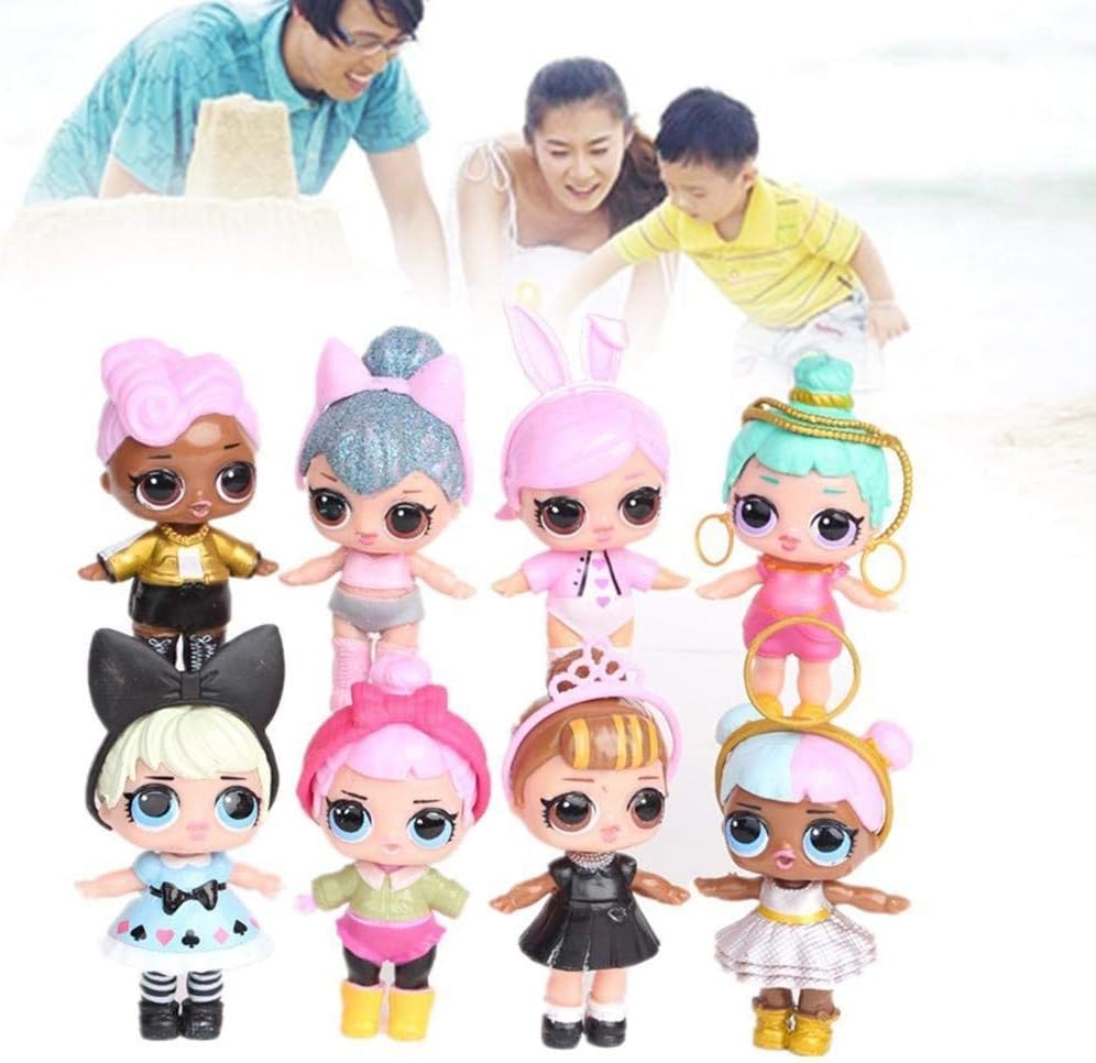 girls playing with lol dolls