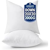 MIULEE 20x20 Pillow Inserts,Down Alternative Pack of 2 Decorative Throw Pillows for Sofa Couch Bed, Ultra Soft Fluffy Bed Sleeping Form