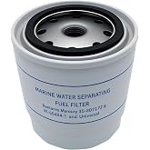 35-807172 Fuel Water Separator Filter for Mercury 35-802893Q Sierra 18-7945 | Replaces 35-802893Q01,18-7944, 35-60494-1,35-802893t, 10 micron filtration, 90 GPH flow rate, 11/16-16 thread.