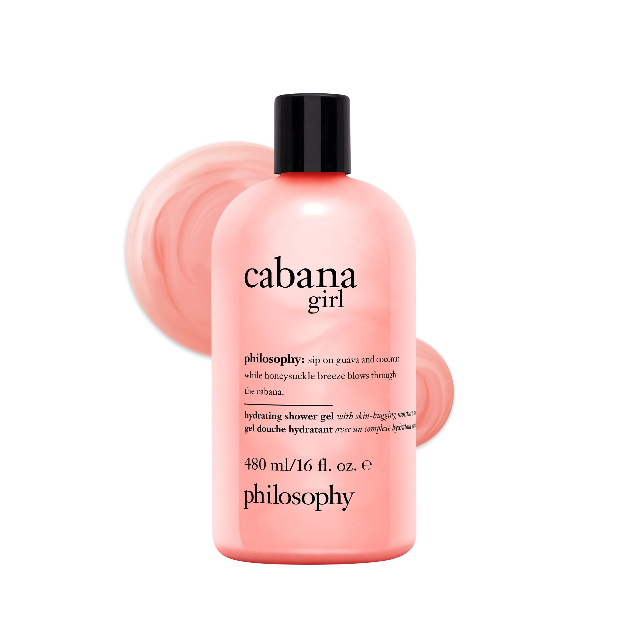 philosophy cabana girl hydrating shower gel, 480ml, bubble bath, body wash