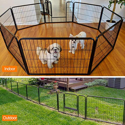 Yaheetech 8 Panel 24 inch Dog Pen Playpen Heavy Duty Metal Pet Dog yaheetech-8-panel-24-inch-dog-pen-playpen-heavy-duty-metal-pet-dog