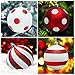 KI Store 2.36-Inch Shatterproof Christmas Tree Decoration Ball Set, Red and White