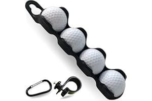 RE GOODS Golf Ball Holder - Holds 4 Golf Balls, Easy Attachment to Bag or Cart, Gift Accessories for Men and Women