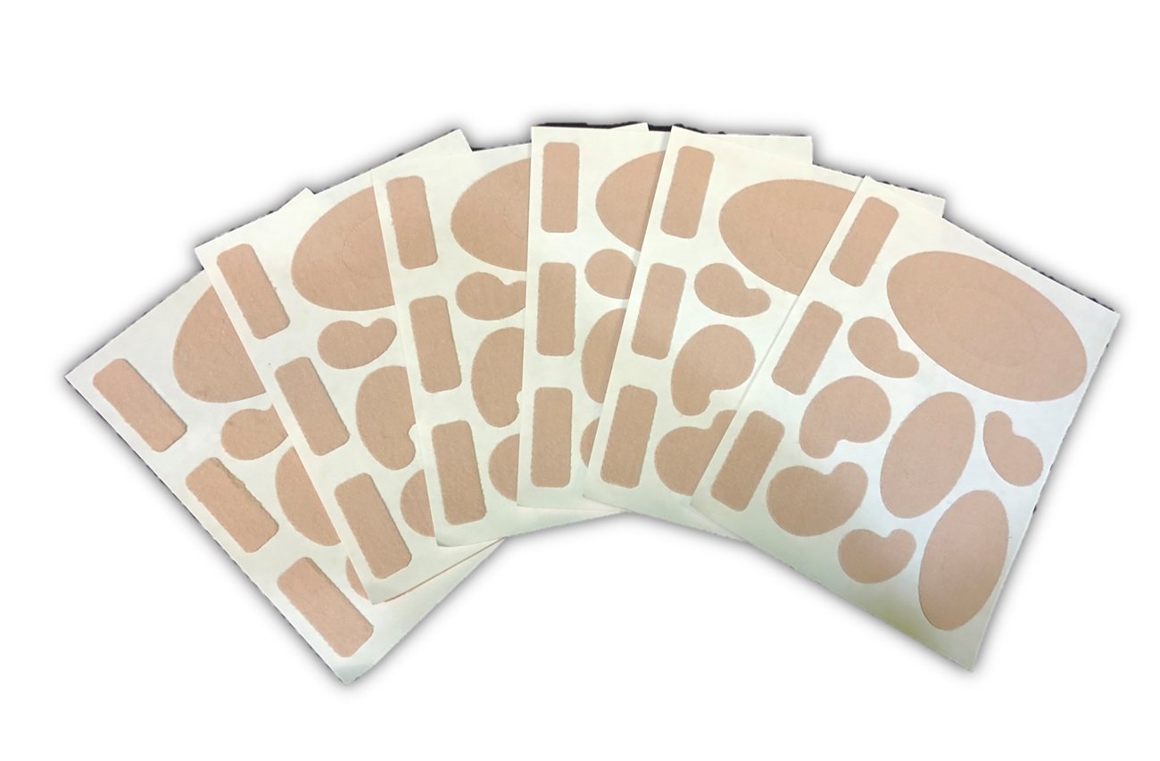 First Aid Global Moleskin Adhesive Flannel Pads Variety Pack 6-Sheets of 11 Pads Each: Industrial & Scientific