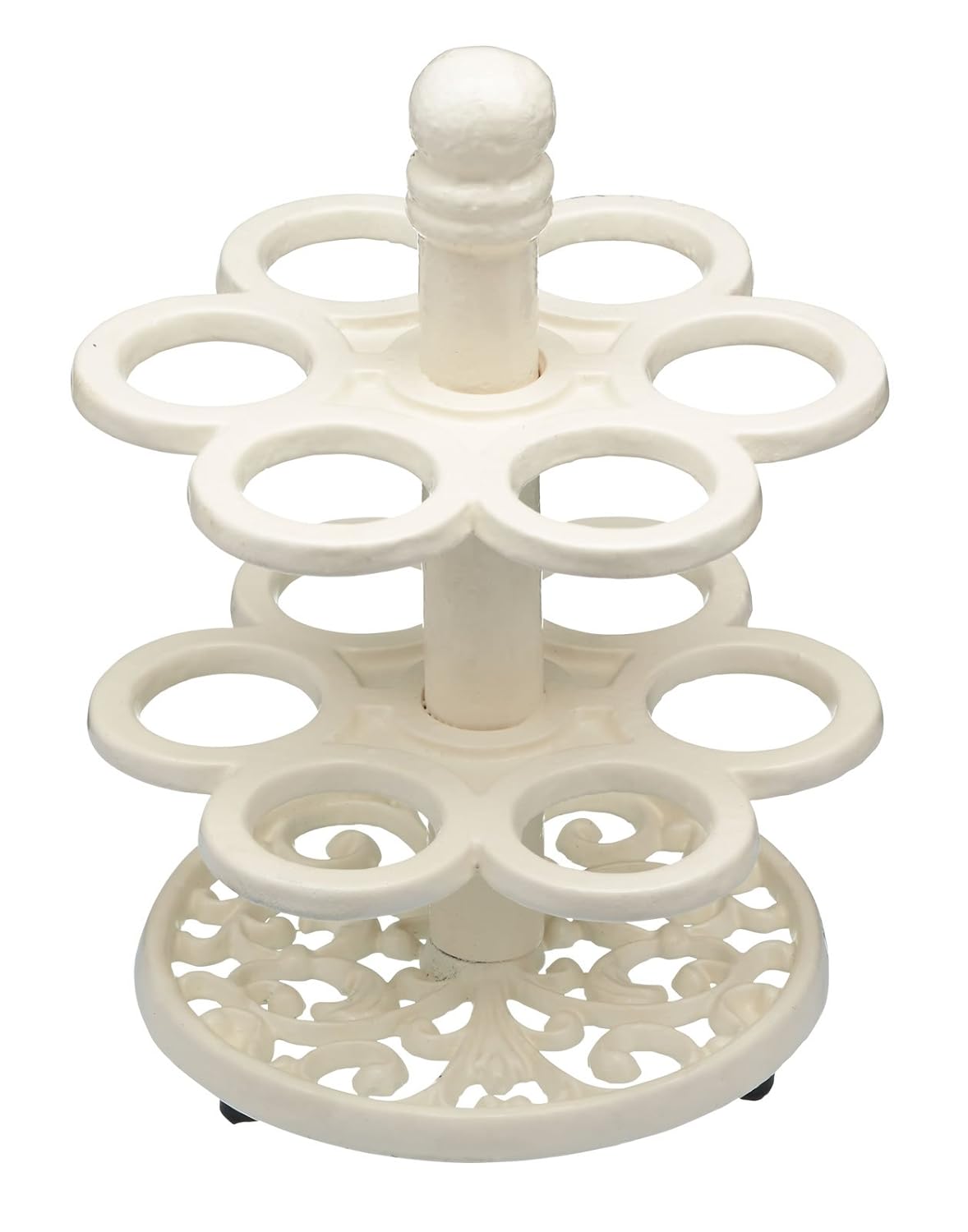 Kitchen Craft 12-egg Holder, Cast Iron, White, 9 x 12 x 16cm