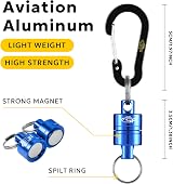 SF Strongest Magnetic Release Holder with Coiled Lanyard Aluminum Blue view 2
