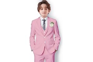 mengfeiyuaner Boys Suit Formal Suits for Boy Slim Fit Kids Suit for Teen Boy Toddler Dress Boys Wedding Communion