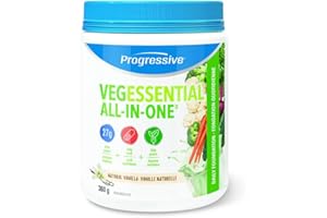 Progressive VegEssential, All-In-One Vegan Protein, Greens, Vitamins & Minerals Powder - Vanilla Flavour, 840 g