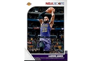 2019-20 Panini NBA Hoops #87 LeBron James Los Angeles Lakers Basketball Card
