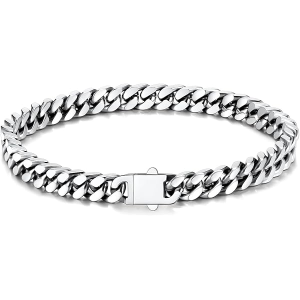 Juego De 3 Collares Figaro, Pulsera Cubana, Plata, Oro Y Negro, Resistente, Acero Inoxidable 316L, Cadena