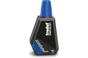 Trodat 7011 Stamp Pad Ink, 28ml, Blue – for use with Trodat Stamp Pads 9051, 9072, 9052 and 9053