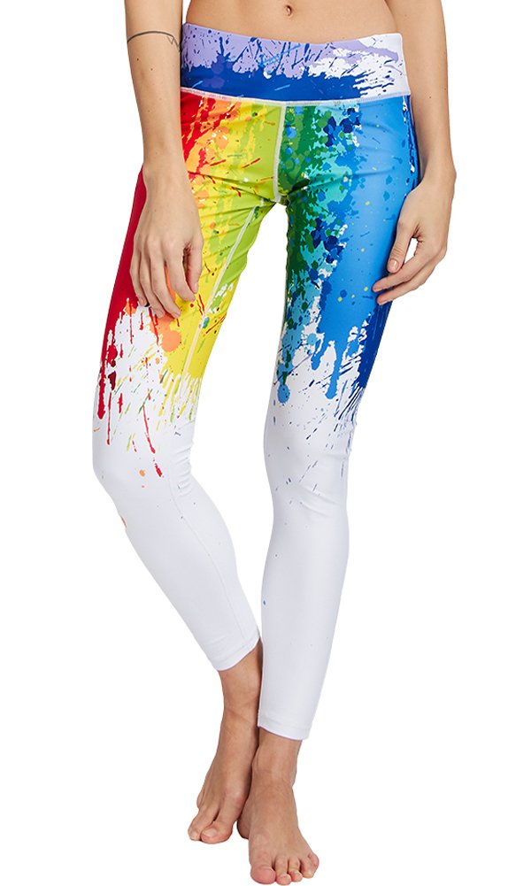 TUONROAD High Waist Printed Leggings Tummy Control Fitness Active Workout Running Jogging Gym Yoga Pants Activewear (Tie-Dyed-1, L)