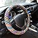 Fly5D Universal Automotive Multi-Color Steering Wheel Cover Natural Fibers Auto Car Wrap Cover