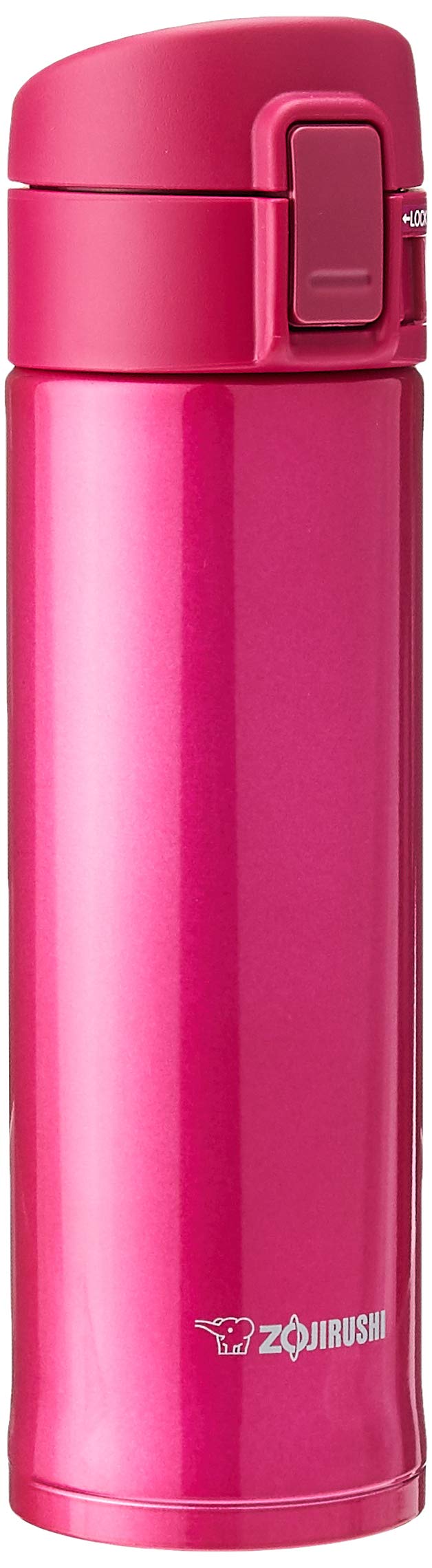 Zojirushi Stainless Steel Mug, Stainless Steel, cherry, 480ml
