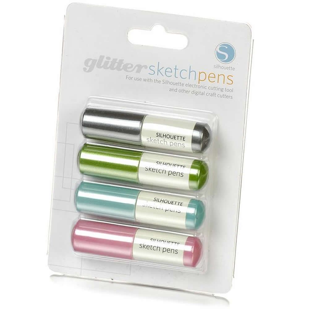 Silhouette Sketch Pens 4/Pkg-Glitter by Silhouette America