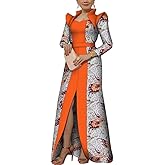 African Clothing for Women Long Sleeve Dashiki Maxi Long Dresses Party Wedding Wear Fashion Lady Robe African Dresses
