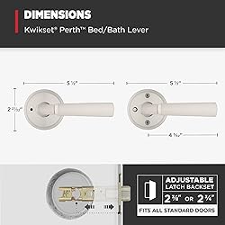 Kwikset Perth Interior Privacy Door Handle with