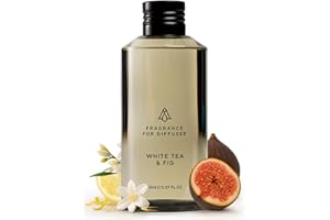 AromaPlan Hotel Scents White Tea & Fig 5 Fl Oz (148ml), Home Luxury Aroma & Hotel Fragrance Diffuser Oil- Hotel Diffuser Oil for Aromatherapy- USA Made, Bigger Bottle, Bolder Aroma & Longer Lasting