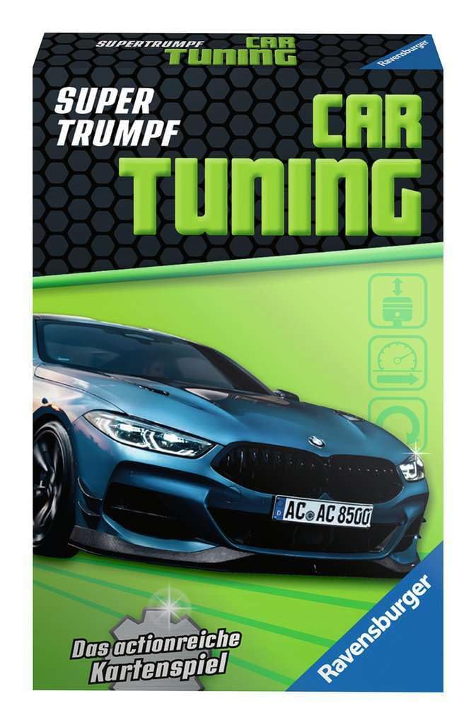 Ravensburger Children's Card Games 20684 - Card Game, Super Tump Car Tuning, Quartet and Trump Game for Technic Fans from 7 Years