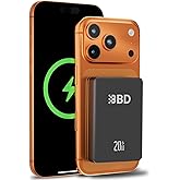 BBD Magsafe Portable Charger,10000mAh Magnetic Power Bank Fast Charging PD 20w with USB C Cable,Slim Magsafe Battery Pack Travel Essential,Wireless Power Bank for iphone 17/16/15/14/13/12 Series 1Pack
