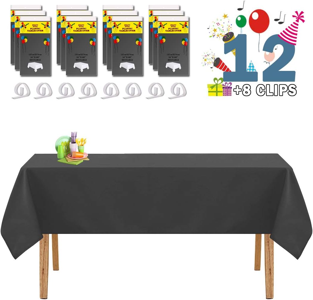 Best six foot black table cloth