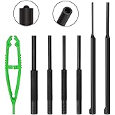 SWANLAKE 7PCS Roll Pin Starter Punch and Bolt Catch Install Punch Set, 1/16", 5/64", 3/32", 1/8"