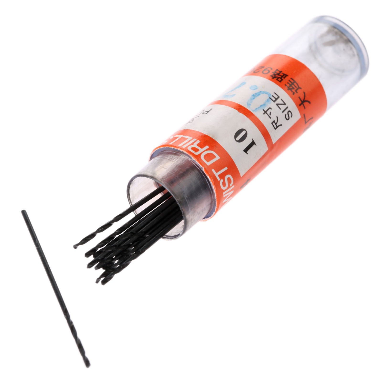 Mtsooning 10-Pack 0.7mm Mini Micro Drill Bits, HSS Twist Drill Bit Set, Straight Shank for Precision Drilling in Wood, Plastic, Metal, PCB & DIY Crafts
