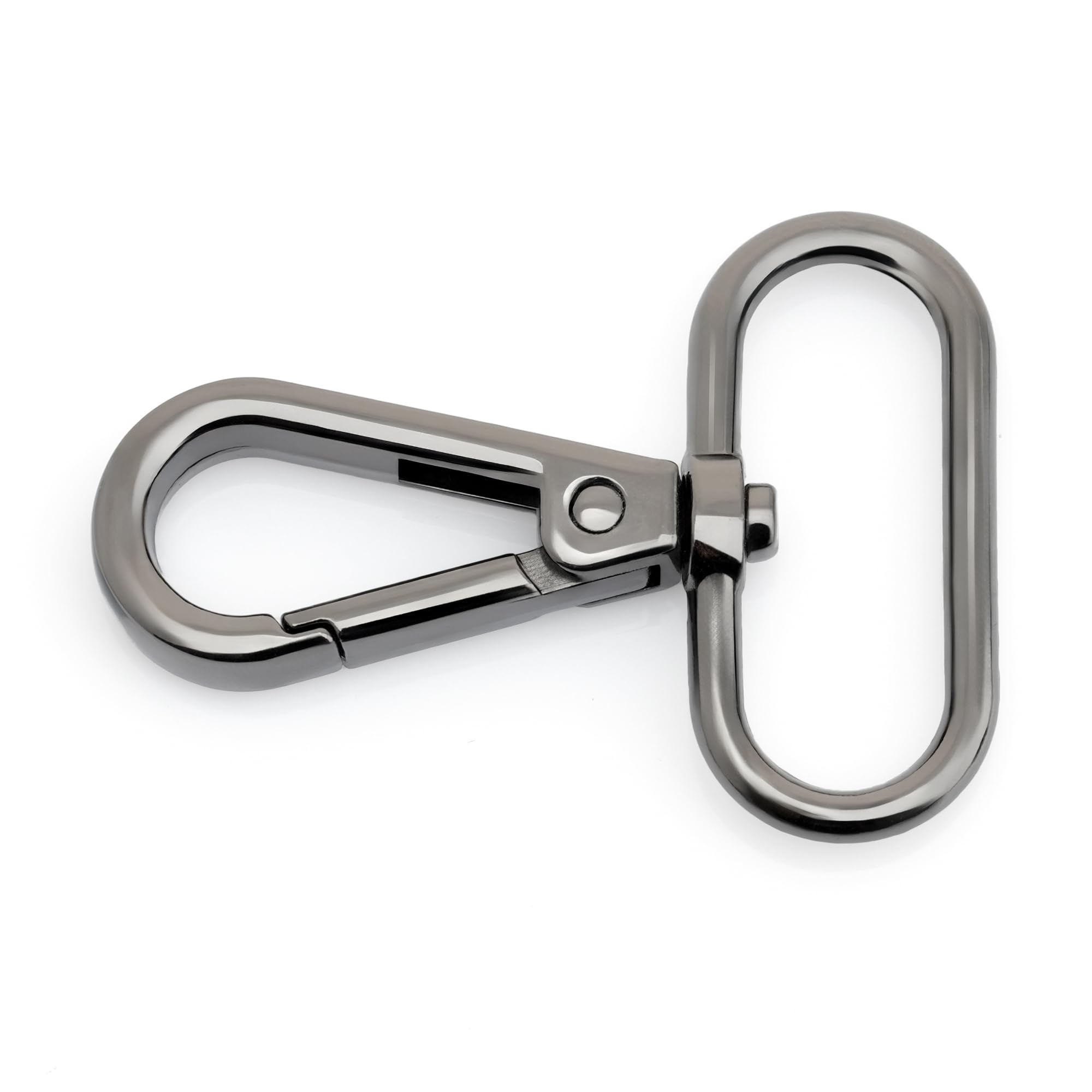 CRAFTMEMORE Snap Hook Swivel Push Gate Lobster Clasps Fashion Clips Purse Making FS10 Pack of 10 (Gunmetal, 1 Inch)