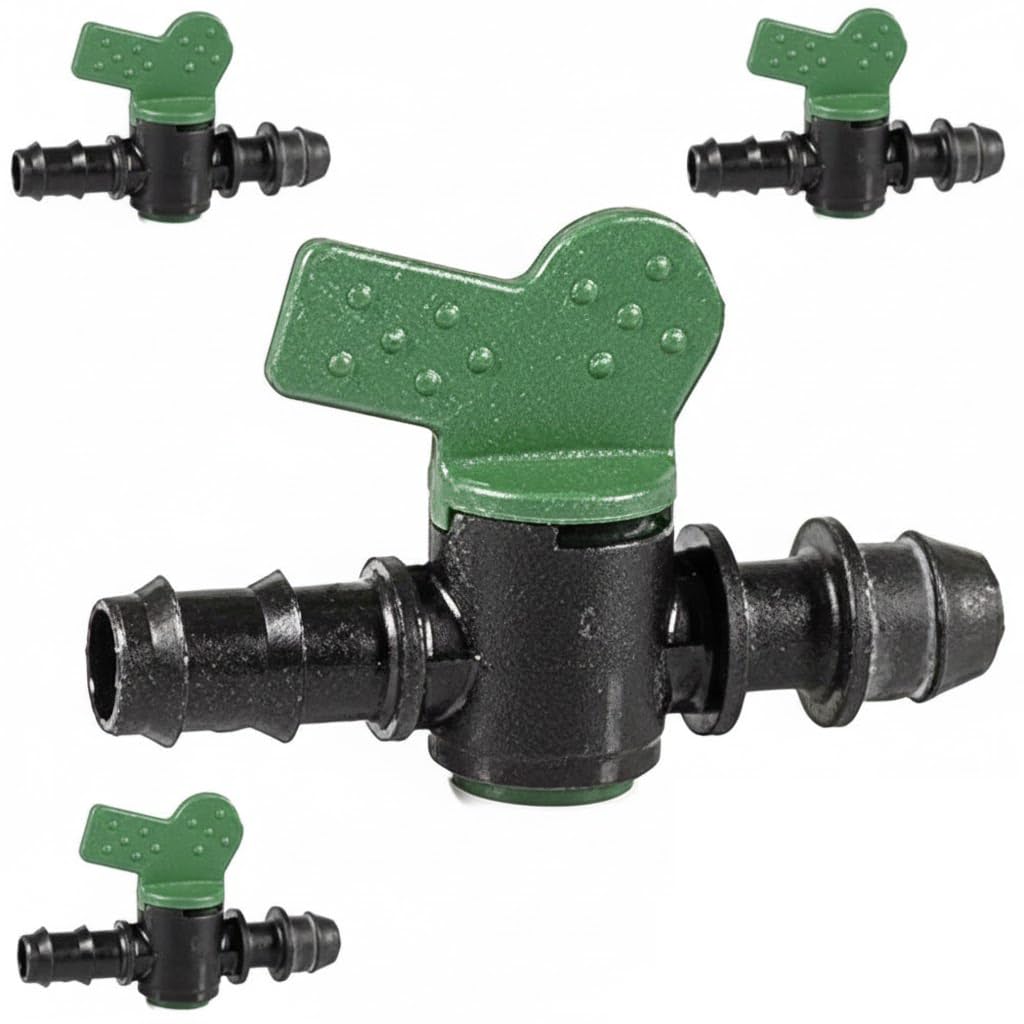Drip Irrigation Valve 16 mm to 16 mm Socket Junction Used for Directly Connecting The 16 mm Pipe to Pipe Irrigation Main. Pack of 4.