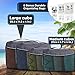 bago 7 Pcs Packing Cubes for Travel - 4 Travel Packing Cubes for Suitcases with 3 ZipLock Bags - Luggage Organizer Bags to Get Maximum Storage, Save Time & Effort to Pack (Gray)